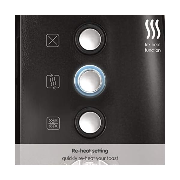 Morphy-Richards-Evoke-2-Slice-Toaster-224405-Black-Two-Slice-Toaster-Stainless-Steel-Black-Toaster Morphy Richards 224405 Evoke 2 Slice Toaster with 7 Variable Browning Settings, Removable Crumb Tray, Reheat, Frozen and…
