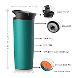 Water Bottle Travel Mug & Leak Proof Mug Insulated Suction Mug Tumbler, 17 Ounce,