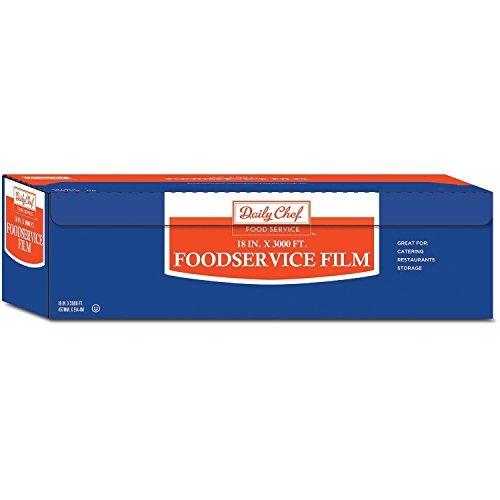 Food Storage Wraps Daily Chef Food Service Film Saran Plastic Food Storage Wrap 18 in x 3000 ft
