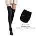 1 Piar Thigh High Socks,Over Knee Socks for Women Girl,Crochet Long Socks Leg Warmer Legging(Black)