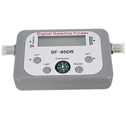 SF-95DR Digital Satellite Signal Meter Finder Dish Network Directv FTA BUZZER with Compass - Thumbnail 2