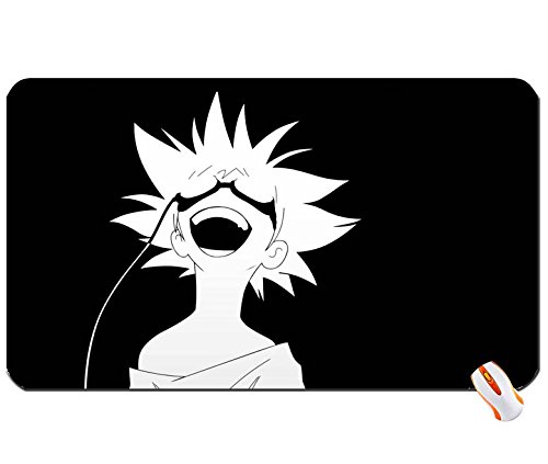 Anime Black And White Cowboy Bebop Glasses Edward Anime Anime Boys Laughing Big Mouse Pad Dimensions:60X35X0.2 CM