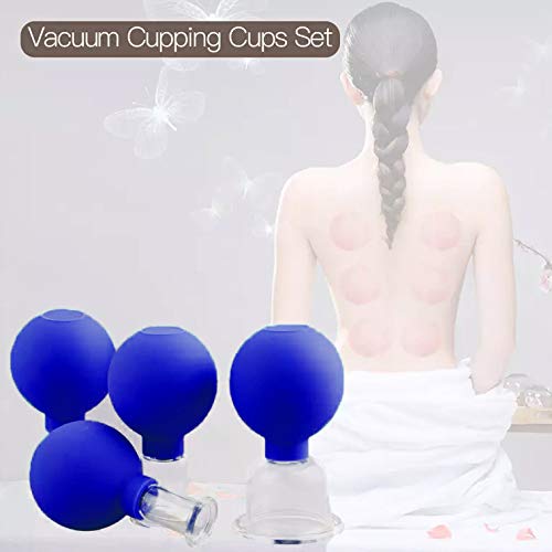 FeelFree Sport 4 Pieces Glass Facial Suction Cupping Set-Silicone Vacuum Suction Massage Cups Anti Cellulite Lymphatic… - Image 6