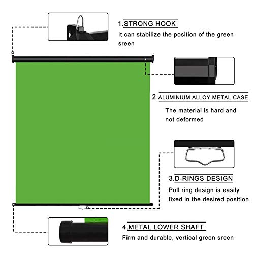 EMART Green Screen, Mountable Chroma Key Panel for Background Removal