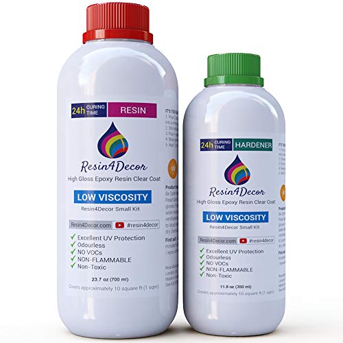 Epoxy Art Resin Clear Nontoxic UV Resin4Decor, 1050 ml Buy Online in UAE. Diy Products in