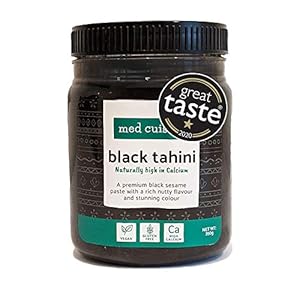 Med Cuisine Zwarte Tahini – Premium Gemalen Geroosterde Zwarte Sesampasta – Nootachtig Smakende Tahini Pasta – 1/3 kop…