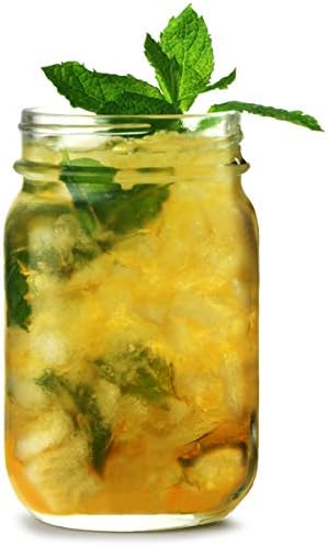 Mason Drinking Jar Tumblers 20oz / 568ml - Set of 4 - Empty Jam Jars for Home Brew, Transparent, 4 Count (Pack of 1) - Image 3