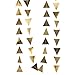 Ling's moment Gold Triangle Bunting Garland Geometric Banner Gilded Triangle Garland, Tribal Trend for Nursery, Mantel, Bridal Shower, Birthday, Christmas, 2-Sided Gold Metallic Cardstock,10 Feet