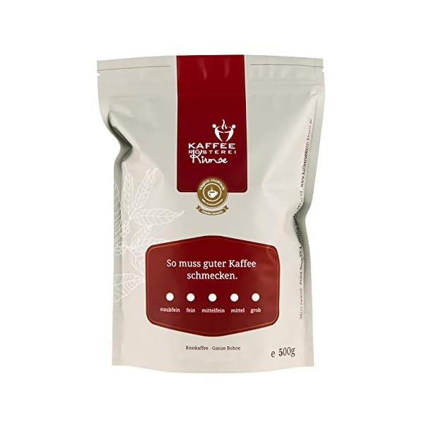 Kaffeerösterei Kirmse Kaffee Zwiesler Goldböhnchen, Kaffeemischung, Kaffee ganze Bohnen, Handverlesen, Fair gehandelt… – Bild 3