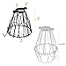 Rustic State Elegant Design Metal Wire Cage by Artifact Design for DIY Lighting Fixtures and Wall Pendant Lamps with Adjustable Cage Openings in Black