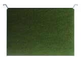 Find It Tab View Hanging File Folders, Letter Size, 8.5 x 11 Inches, Standard Green, Pack of 25 (FT07081)