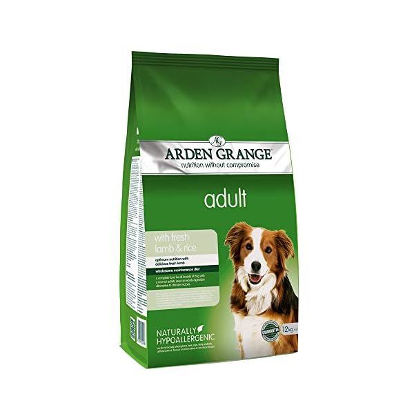 Arden Grange Adult Dry Dog Food with Fresh Lamb and Rice, 12 kg