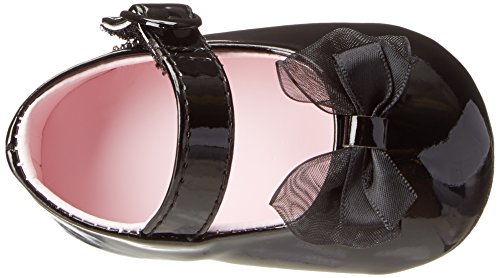 Baby Deer Patent SM With Bow Mary Jane (Infant),Black,3 M US Infant