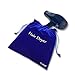 Hair Dryer Bag, Extra Big Size 13.5×13.5 inch Velvet Travel Pouch, Luxury Drawstring Storage Bag for Hair Dryer, Curling Iron and Hair Straightener(Blue)