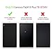 Kepuch Custer Lenovo Tab 4 8 Plus TB-8704V Case - Ultra-Thin Custer PU Leather Case Shell Hard Case Cover for Lenovo Tab 4 8 Plus TB-8704V - Black
