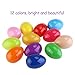Toy Filled Easter Eggs for Easter Party Supplies with 24pcs  Eggs, 24pcs Toys( Hair Ties, Hair Clips, Headband ect) and Easter Sticker