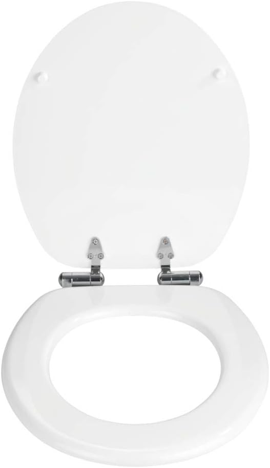 WENKO Urbino Toilet Seat with Fall Brake, White, 0 x 42.5 x 36 cm - Image 3