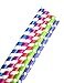 40 SMOOTHIE, BOBA, JUMBO PAPER STRAWS! ASSORTED - SUPER-WIDE 3/8