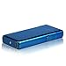 Kivors Rechargeable Windproof Arc Lighter Flameless Electronic Plasma Double Arc Cigarette Lighter (Blue C)
