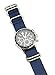ArtStyle Watch Band with 1.5mm Thickness Quality Nylon Strap and Heavy Duty Brushed Buckle (Blue, 20mm)
