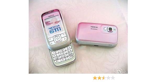 Amazon Com Nokia 6111 Pink Slider Gsm Tri Band Cellular Mobile Phone Unlocked Electronics