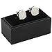 Dannyshi Mens Classic Stainless Steel Initial Cufflinks 26 Alphabet Initial Letter Cufflinks Business Wedding Shirts A-Z