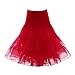 Udresses Girls Petticoat Skirts Tutu Crinoline Underskirt P9(Black,S)