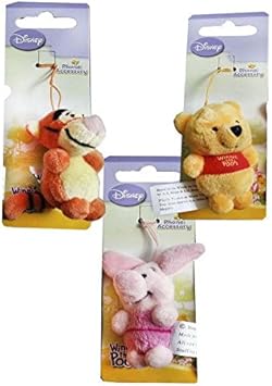 Winnie L Ourson Disney Accessoire Pour Telephone Portable 1 Peluche Aleatoire De 5 Cm D Apres L Assortiment A Accrocher A Son Gsm Super Doux Et Mignon Pouvant Etre Winnie Tigroo Porcinet L Ane Amazon Fr