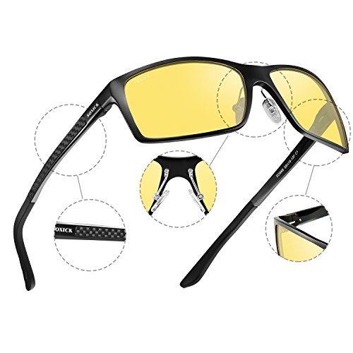 SOXICK Night Vision Glasses for Driving - Adjustable Polarized HD Driver Glasses For Men Women