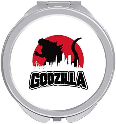 携帯ミラー ゴジラ 両面ミラー 化粧鏡 折りたたみ鏡 手鏡 両面鏡 通常便なら送料