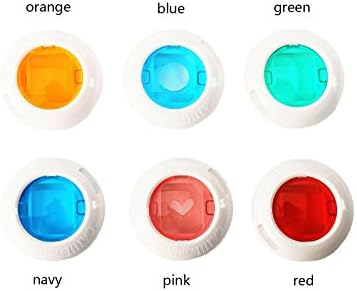 Fujifilm Instax mini 8 film accessories--Colors and Shape Lens Filter, 6 units