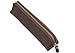 IBLUE Vintage Leather Zipper Pen Pencil Pouch Case Holder Bag #P-1 (Brown)