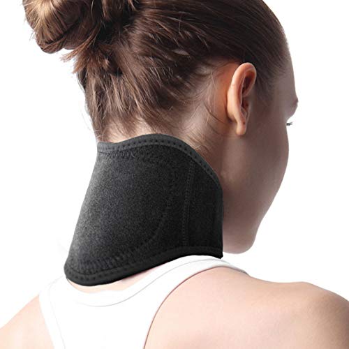 IBLUELOVER Neck Support Brace Magnetic Therapy Neck Wrap Self-heating Neck Pad Thermal Cervical Collar Compression Neck Protector Guard for Neck Pain, Stiffness Relief, Cervical spondylopathy