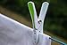 HangOuts Clothespins - Wide large plastic laundry clips pegs (2x12 value pack)