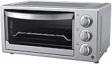 Oster 6-Slice Convection Toaster Countertop Oven – Silver Housing & Stainless Steel Front - 60 Minute Timer - Baking Pan