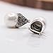 Luna Azure Vintage Style Sterling Silver Shell Pearls Marcasite Women Earrings Girls Festival Gift Present