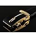 REGITWOW Men's Leather Belts Sliding Buckle 35mm Ratchet Belt for Men