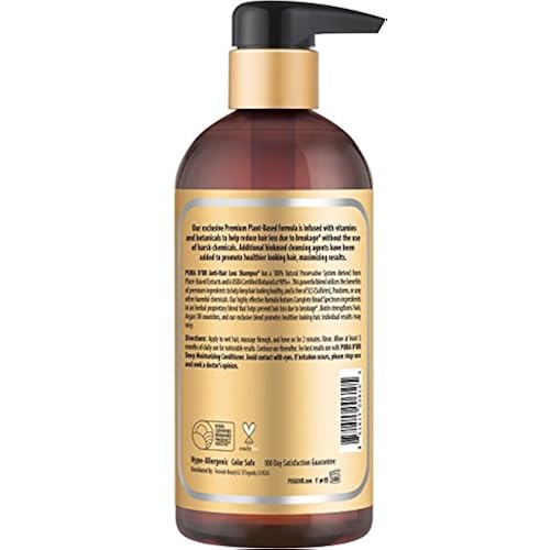 PURA D'OR Original Gold Label Shampoo Clinically Tested Effective Solution for Hair Thinning, Infused with Organic Argan Oil, Biotin & Natural Ingredients, 16 Fl Oz Beauty & Personal Care, Hair Care, Hair & Scalp Care, Hair & Scalp Treatments