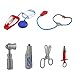 Kids Doctor Role Play Costume Dress Up Set with Lab Coat, Face Mask, Stethoscope, and 6 Additional Medical Tools