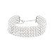 Multi Strand Faux Pearl Choker Necklace for Women 14.17 inches