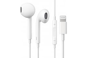 Fones De Ouvido Estéreo Com Fio Microfone Integrado Controle de Volume Compativel iPhone 14 13 12 11 Pro Max XS XR X 8 7 Premium iOS