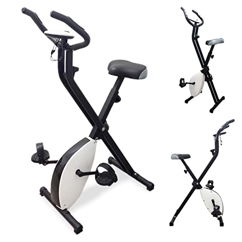 Klappbarer Heimtrainer FFitness X-Bike F-Bike Training mit verstellbarem Widerstand und Multifunktionsdisplay