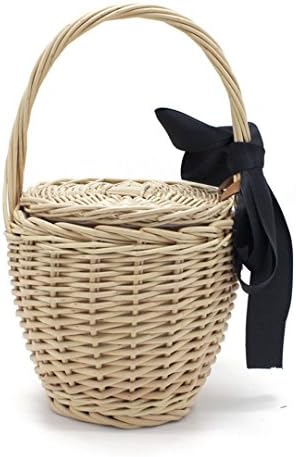 LOVEVRETK Beach Handbags Ladies Hand Bag Tote Travel Clutch Bohemian Straw Bags Women Summer Wicker Basket Bag
