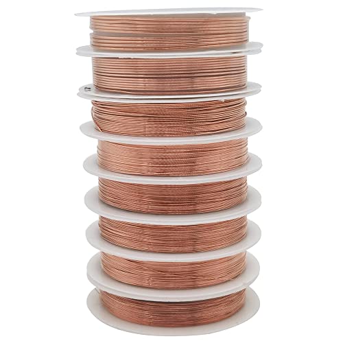INSPIRELLE 8 Packs Copper Wire Mixed Sizes Craft