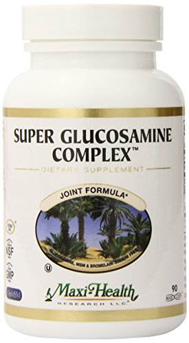 Maxi Health Super Glucosamine Complex - Joint Formula - with MSM - 90 Capsules - Kosher Maxi Health Super Glucosamine Complex - Joint Formula - with MSM - 90 Capsules - Kosher