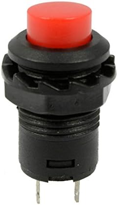 10Pcs Red 12mm Momentary Push Button Switch Horn 125V/3A Doorbell Car 12V