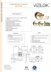 VIZILOK ADA Compliant, Single Egress Indicator