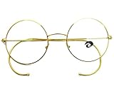 Agstum Retro Round Optical Rare Wire Rim Eyeglasses Frame 48mm