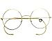 Agstum Retro Round Optical Rare Wire Rim Eyeglasses Frame 48mm