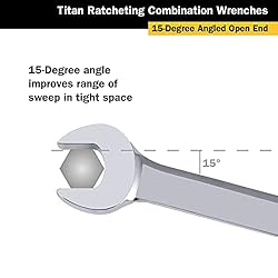 Titan Tools - Sae Ratcheting Wrench 9/16